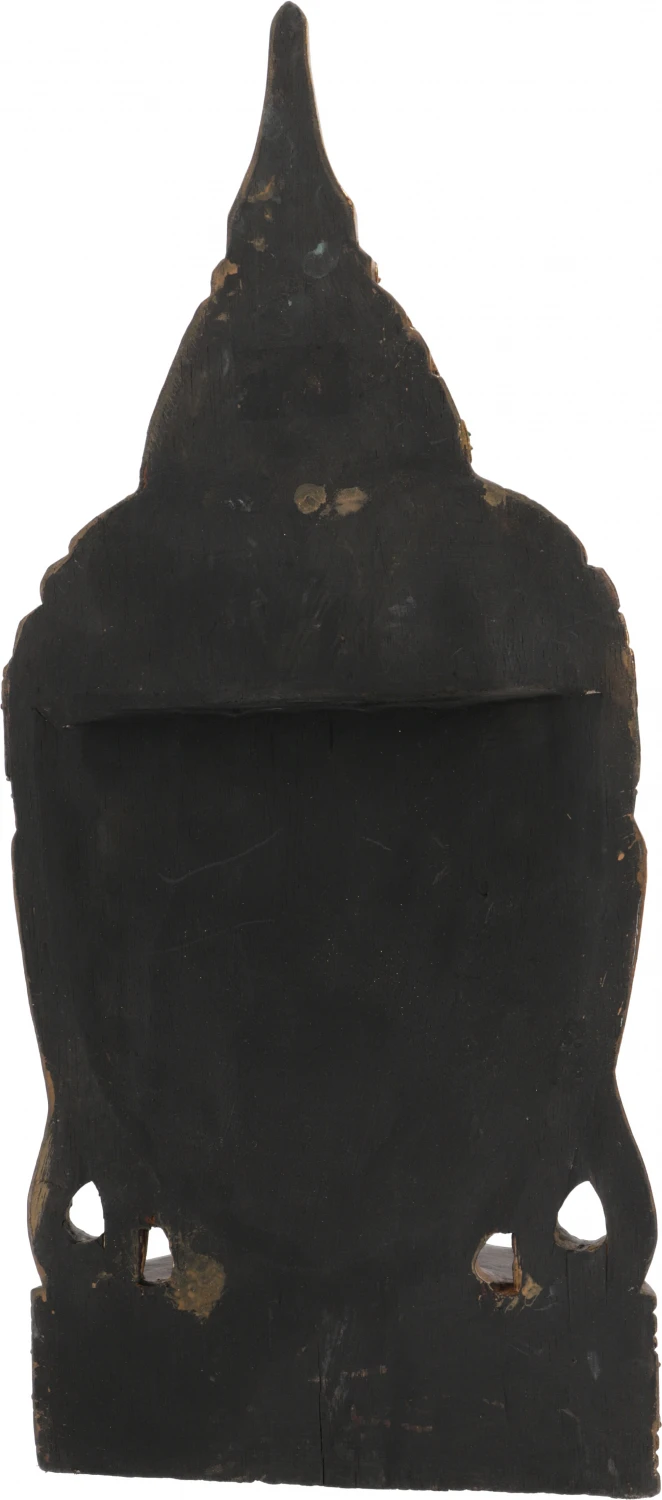 Stehende Buddha Maske, Thai Buddha Statue - Weiß/gold - 61x24x10 Cm 2 Stehende Buddha Maske, Thai Buddha Statue - Weiß/gold - 61x24x10 Cm – Bild 2