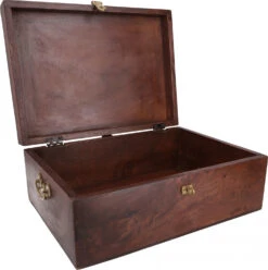 Rustikale Kleine Schatztruhe, Holzschachtel, Schmuckdose Mit Eingelassenen Fliesen - Modell 1 - 14x35x25 Cm -Deko Haus Store 02 21 dekoartikel 9