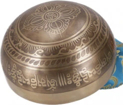 Tibetische Klangschale Mit Mantra Design, Traditionelle Klangschale - 12 Cm -Deko Haus Store 02 21 klangschalenkissen 15