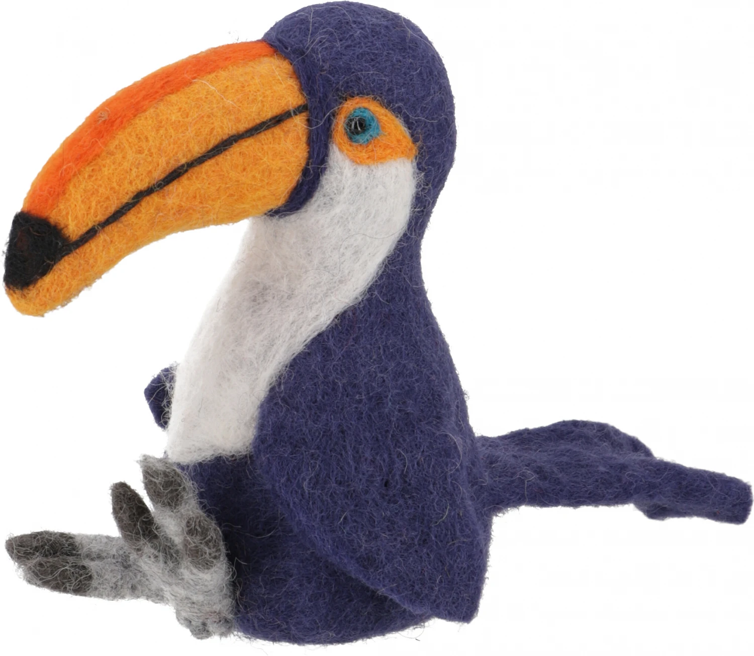 Filz Eierwärmer, Handgemachter Filzdekoration Aus Nepal, Filztier - Tukan - 13x8x8 Cm 3 Filz Eierwärmer, Handgemachter Filzdekoration Aus Nepal, Filztier - Tukan - 13x8x8 Cm – Bild 3