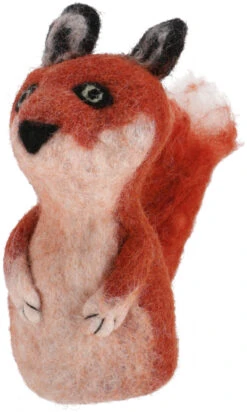 Filz Eierwärmer, Handgemachter Filzdekoration Aus Nepal, Filztier - Fuchs - 14x8x8 Cm