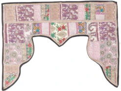 Orientalischer Wandbehang, Indischer Türbehang, Wimpel Wandteppich, Wanddekoration, Tür Deko Einzelstück 100*80 Cm - Design 8