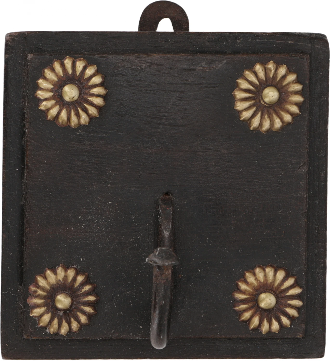 Garderobenhaken, Holz Kleiderhaken Im Kolonialstil - Design 5 - 10,5x10,5x2 Cm 2 Garderobenhaken, Holz Kleiderhaken Im Kolonialstil - Design 5 - 10,5x10,5x2 Cm – Bild 2