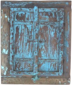 Antiker Spiegel Aus Altem Fenster Gefertigt - Modell 9 - 66x50x8 Cm -Deko Haus Store 05 19 tadsc03832