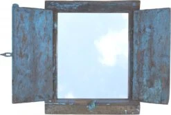 Antiker Spiegel Aus Altem Fenster Gefertigt - Modell 9 - 66x50x8 Cm