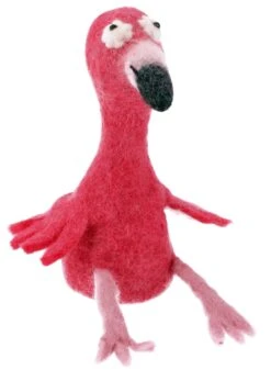 Filz Eierwärmer, Handgemachter Filzdekoration Aus Nepal, Filztier - Flamingo