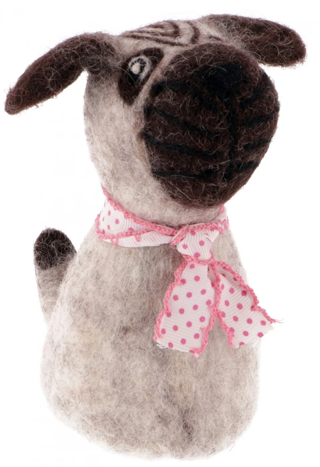 Filz Eierwärmer, Handgemachter Filzdekoration Aus Nepal, Filztier - Bulldogge 2 Filz Eierwärmer, Handgemachter Filzdekoration Aus Nepal, Filztier - Bulldogge – Bild 2