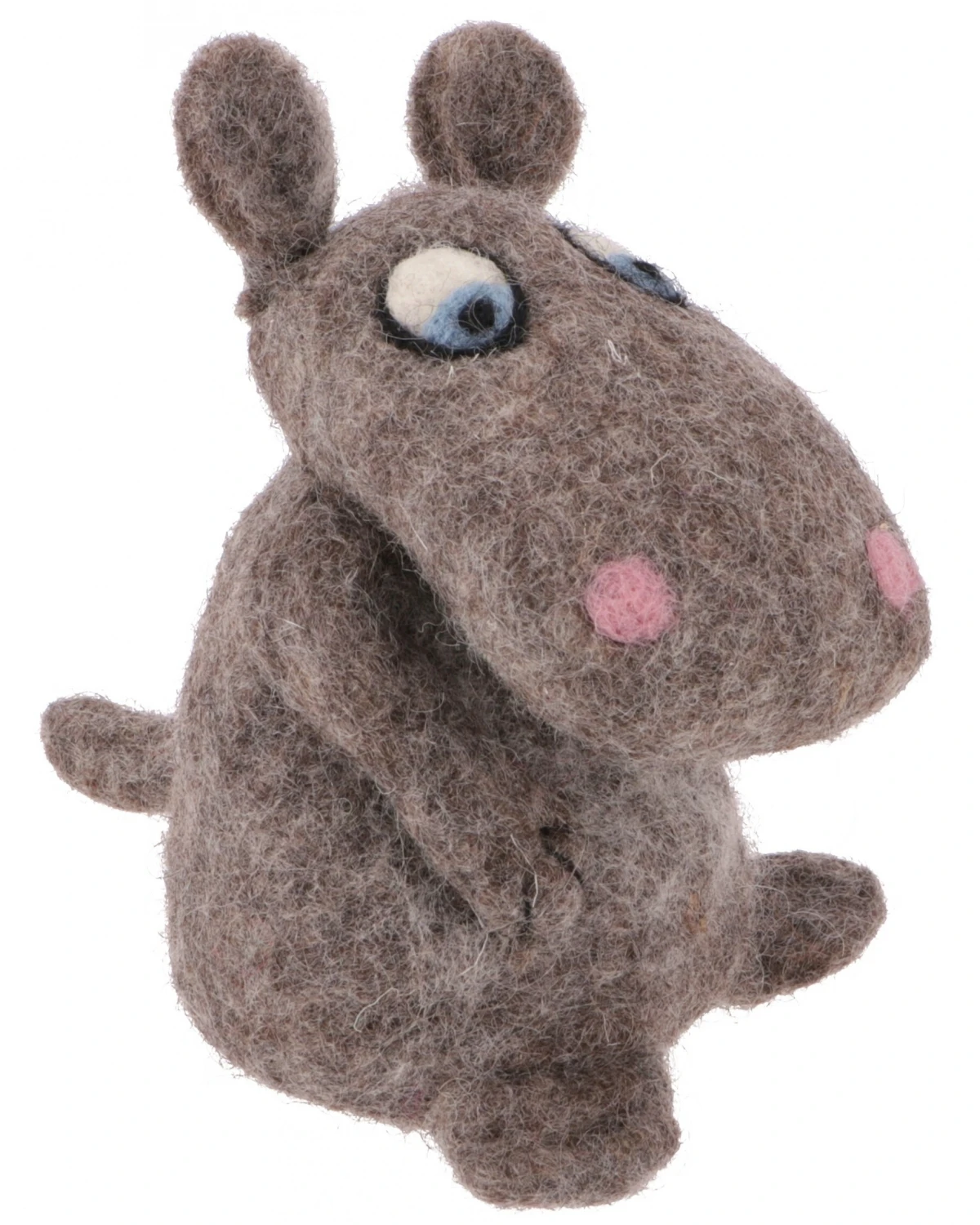 Filz Eierwärmer, Handgemachter Filzdekoration Aus Nepal, Filztier - Flusspferd 2 Filz Eierwärmer, Handgemachter Filzdekoration Aus Nepal, Filztier - Flusspferd – Bild 2