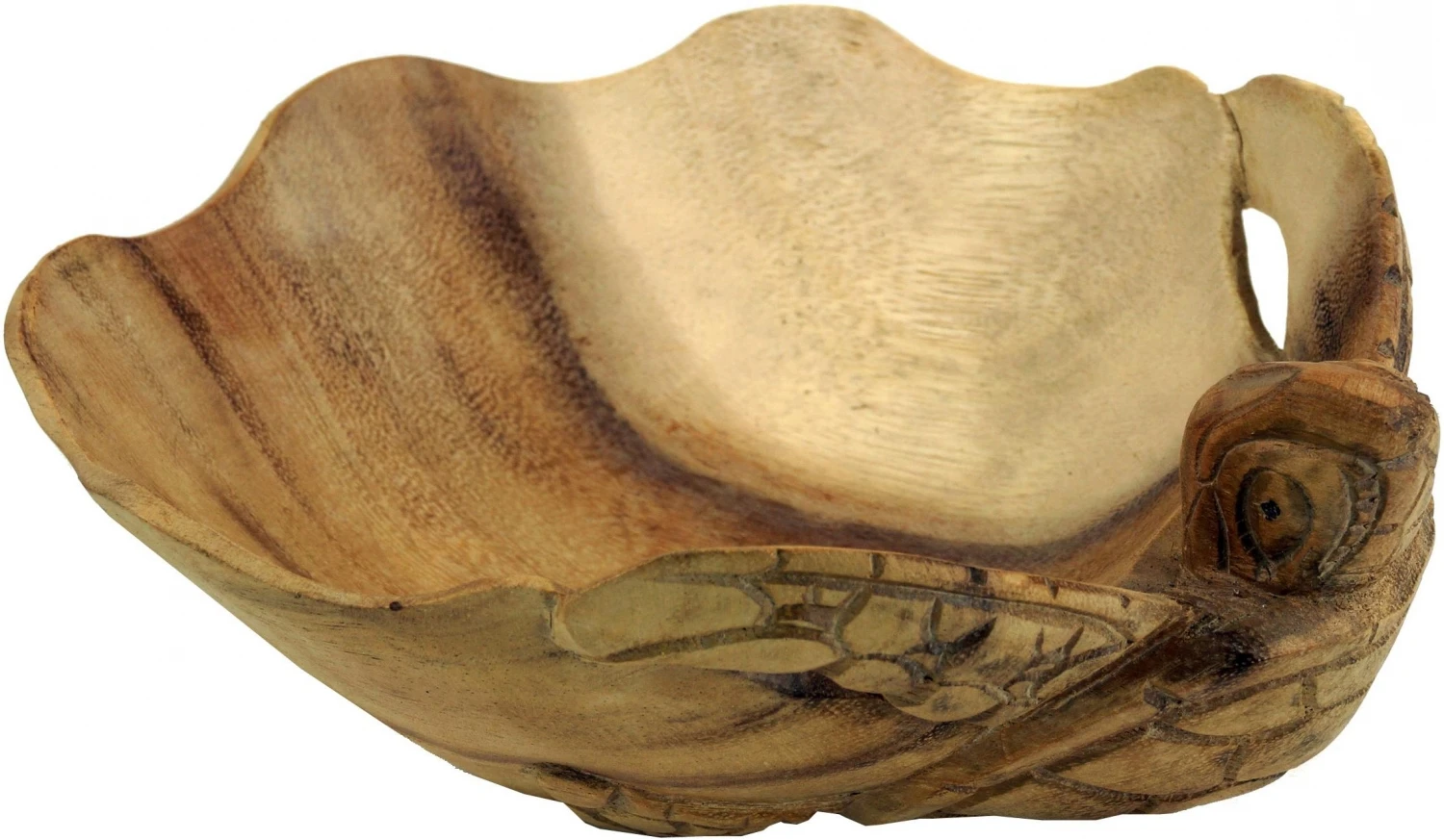 Geschnitzte Holzschale, Obstschale - M2 Schildkröte - 9x29x23 Cm 2 Geschnitzte Holzschale, Obstschale - M2 Schildkröte - 9x29x23 Cm – Bild 2