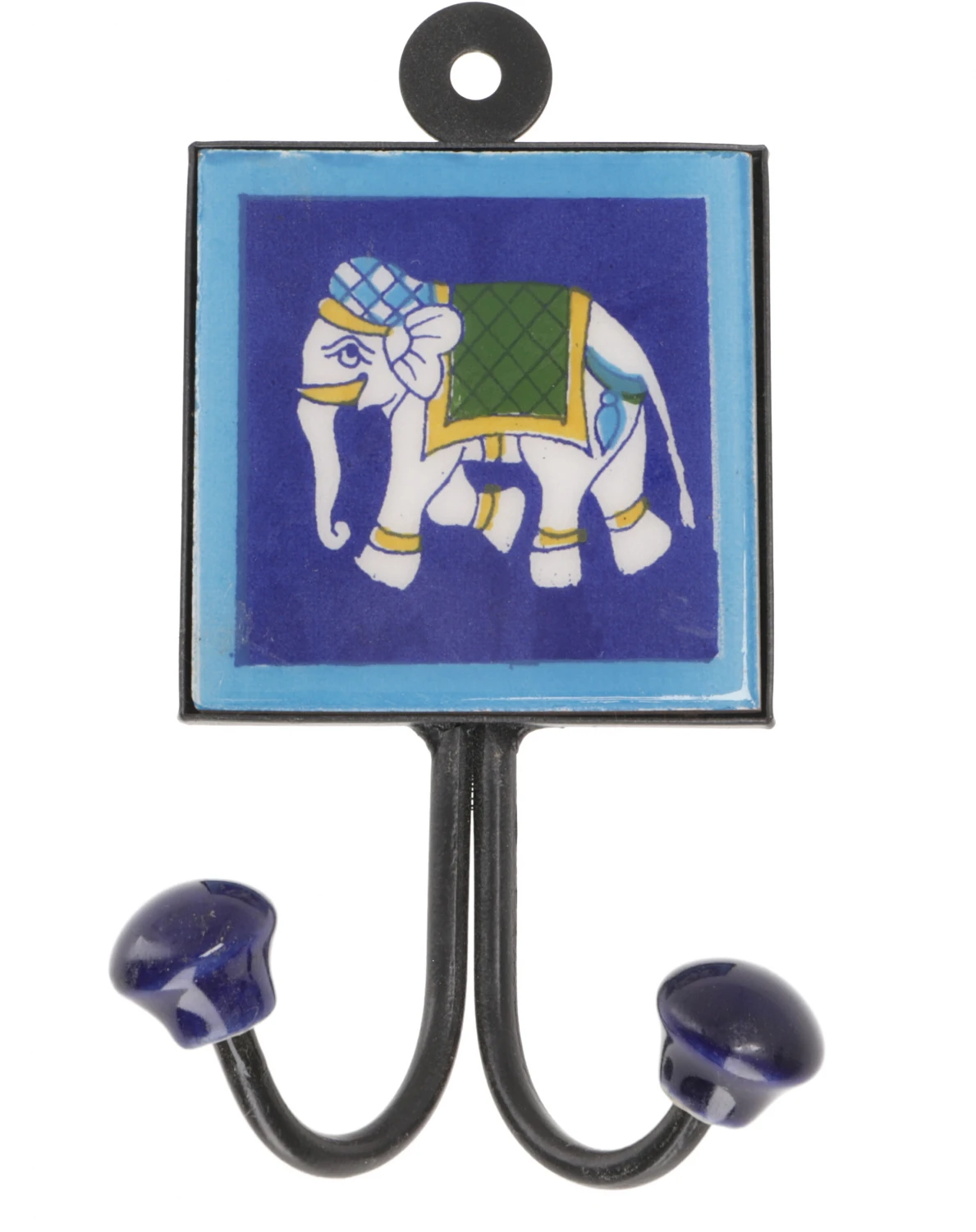 Doppelwandhaken, Garderobenhaken Mit Handgefertigter Keramik Fliese - Modell 9 - 15x10x5,5 Cm 1 Doppelwandhaken, Garderobenhaken Mit Handgefertigter Keramik Fliese - Modell 9 - 15x10x5,5 Cm