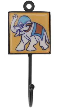 Wandhaken, Garderobenhaken Mit Handgefertigter Fliese, Kleiderhaken (5*5 Cm) - Modell 9 -Deko Haus Store 10388 11 2133 1359papier nepal 61