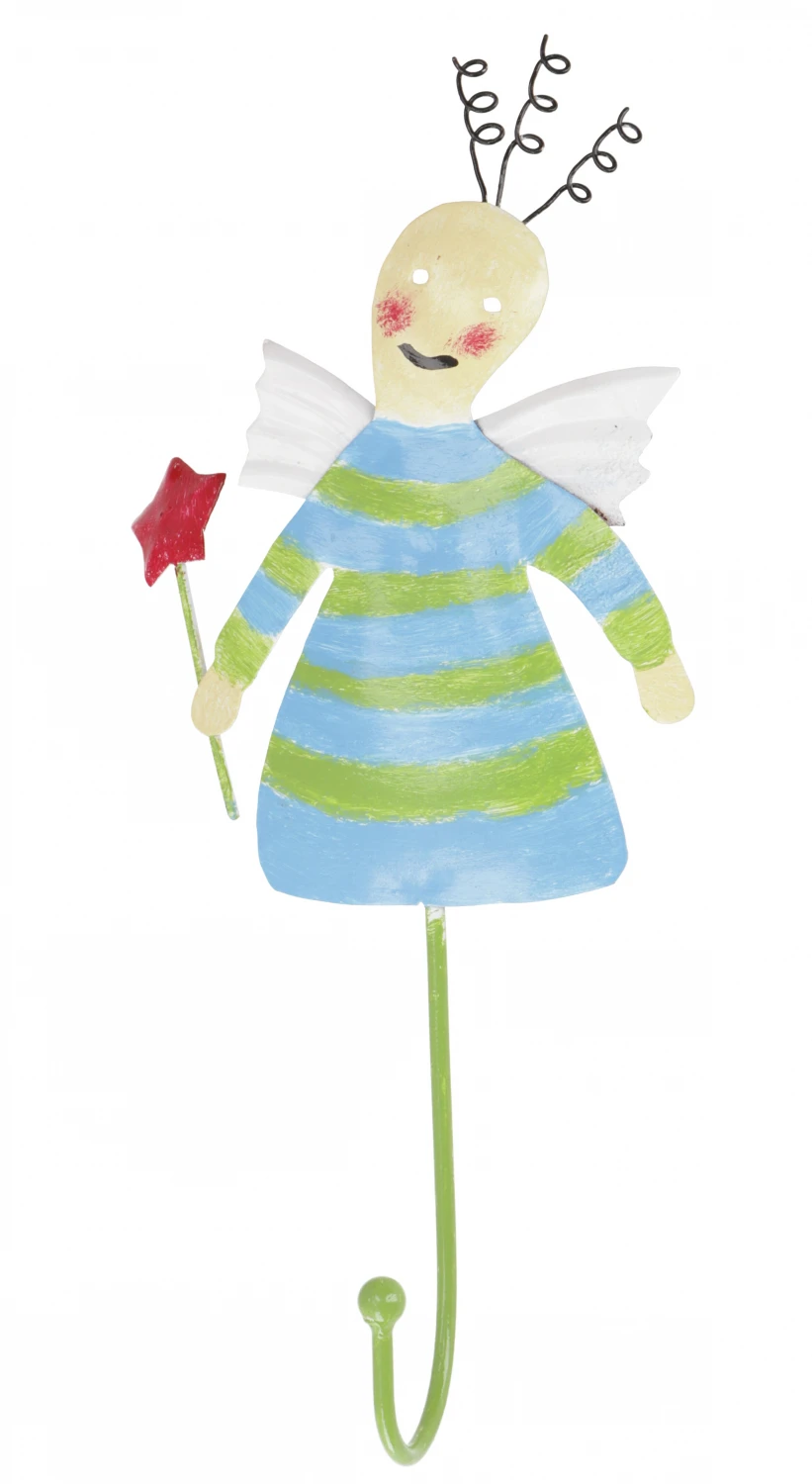 Kleiner Garderobenhaken, Metall Kleiderhaken - Engel 1 - 18x12 Cm 2 Kleiner Garderobenhaken, Metall Kleiderhaken - Engel 1 - 18x12 Cm – Bild 2