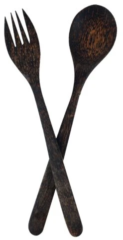 Kokosholz Salatbesteck - 30 Cm