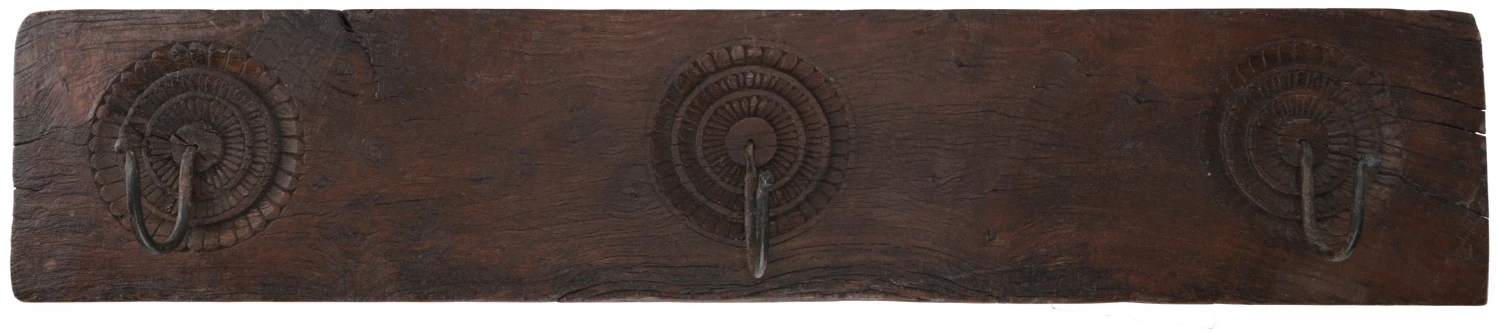 Massiver Garderobenhaken, Wandhaken, Kleiderhaken, Garderobe Aus Alten Holzelementen - Modell 21 - 18x89x11 Cm 1 Massiver Garderobenhaken, Wandhaken, Kleiderhaken, Garderobe Aus Alten Holzelementen - Modell 21 - 18x89x11 Cm