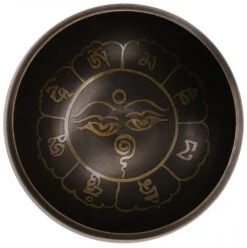 Handgearbeitete Gravierte Klangschale Mit Klöppel &amp; Kissen - Ø 11 Cm Modell 14 -Deko Haus Store 11245 11 2133 1359klangschale 49