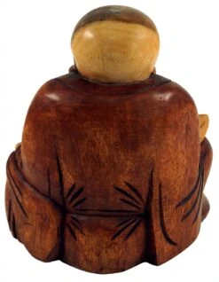 Geschnitzter Lucky Buddha 20 Cm - Modell 7 -Deko Haus Store 12 05 17dsc02146