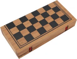 Brettspiel, Gesellschaftsspiel Aus Holz - Dame Und Back-Gammon - 5x30x15 Cm -Deko Haus Store 13365 3 29 20234055thailand 2022 11