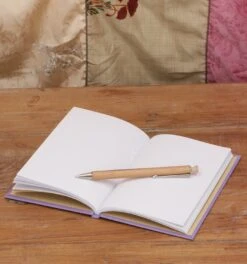 Notizbuch, Tagebuch - OM Violett - 17x11x1 Cm -Deko Haus Store 15 05 20 buecher bali 10 1