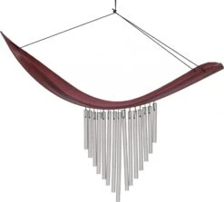 Aluminium Klangspiel, Exotisches Windspiel - Palmenblatt Rot - 30x40x10 Cm -Deko Haus Store 15 05 20 deko bali 6