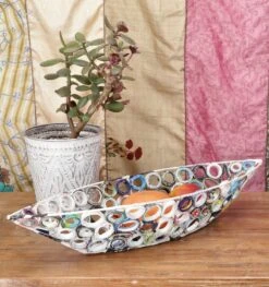 Upcycling Obstschale, Dekoschale Aus Recyclingpapier - M3 - 10x50x16 Cm -Deko Haus Store 15 05 20 deko 18