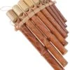 Musikinstrument Aus Holz, Handgearbeitete Pfeife - Panflöte - 20x12x1 Cm