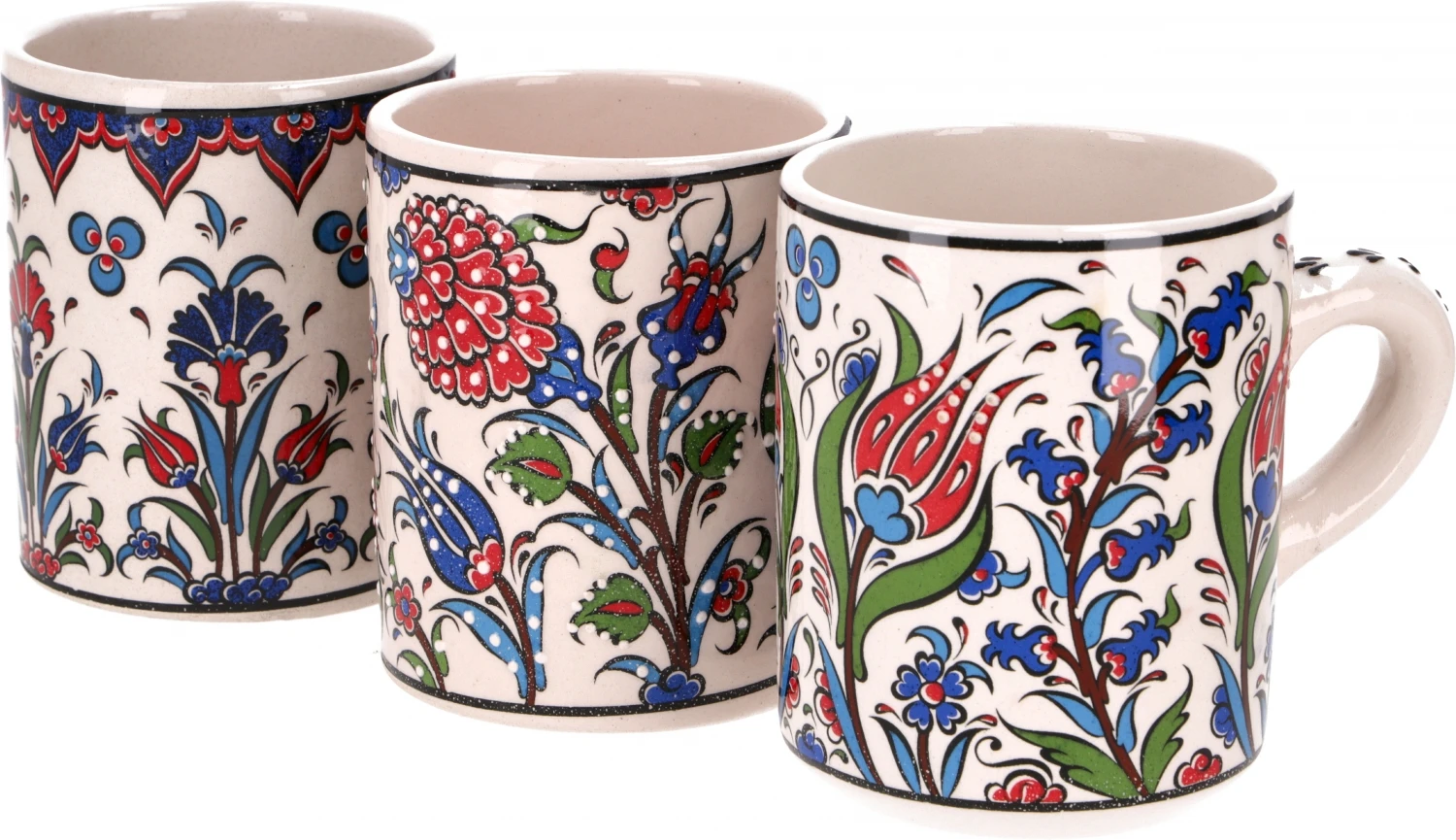 Handbemalter Türkischer Kaffeebecher, Orientalische Kaffeetasse - Weiß 2 Handbemalter Türkischer Kaffeebecher, Orientalische Kaffeetasse - Weiß – Bild 2