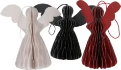 3`er Set Weihnachtsschmuck, Weihnachts Deko Aus Wabenpapier - Engel - 15x15x5 Cm -Deko Haus Store 15 05 20 weihnachtssmuck 1 4