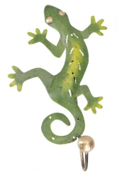 Kleiner Garderobenhaken, Metall Kleiderhaken - Gecko 4 - 21x10 Cm