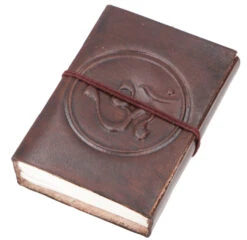 Notizbuch, Lederbuch, Tagebuch Mit Ledereinband - Om 9*12 Cm