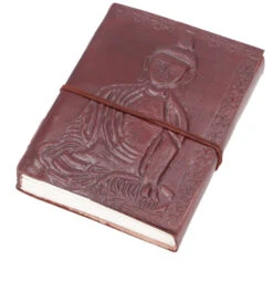 Notizbuch, Lederbuch, Tagebuch Mit Ledereinband - Buddha 12*15 Cm