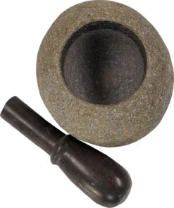 Mörser, Gewürzmühle - Flußstein - 9x14x12 Cm -Deko Haus Store 2013h1dsc03964