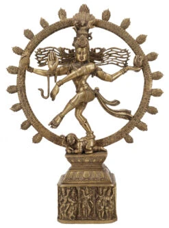 Tanzender Shiva Nataraja Statue Shiva Im Feuerkranz 45 Cm - Motiv 10