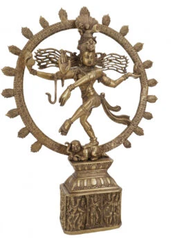 Tanzender Shiva Nataraja Statue Shiva Im Feuerkranz 45 Cm - Motiv 10 -Deko Haus Store 20145 11 2133 messing 4