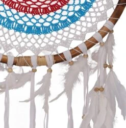 Traumfänger - Blau/weiß/rot 44 Cm -Deko Haus Store 244c9f6fee331a0e26f7c72e0dadacb7