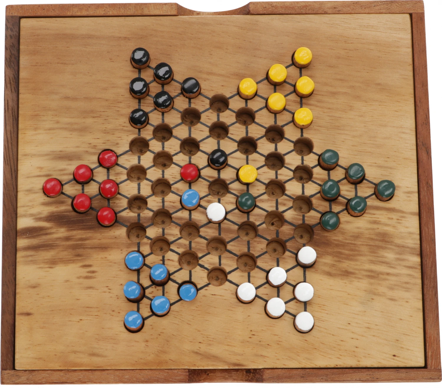 Brettspiel, Gesellschaftsspiel Aus Holz - Halma 1 - 4x15x15 Cm 2 Brettspiel, Gesellschaftsspiel Aus Holz - Halma 1 - 4x15x15 Cm – Bild 2