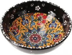 1 Stk. Orientalische Keramikschüssel, Schale, Müslischale, Handbemalt - Ø 12 Cm / Modell 12