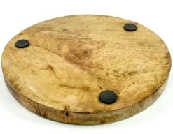 Indischer Vintage Untersetzer, Geschnitzter Untersetzer - Grau/gold - 1,5x20x20 Cm Ø20 Cm -Deko Haus Store 3 18dsc01072 1