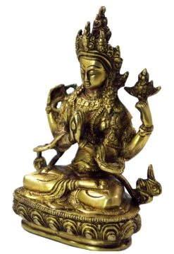 Messingfigur, Statue Laxmi 20 Cm - Motiv 6 -Deko Haus Store 3 18dsc09612
