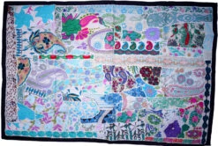 Indischer Wandteppich Patchwork Wandbehang, Einzelstück 150*100 Cm - Muster 50
