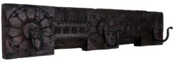 Massiver Garderobenhaken, Wandhaken, Kleiderhaken, Garderobe Aus Alten Holzelementen - Modell 8 - 12x56x4 Cm