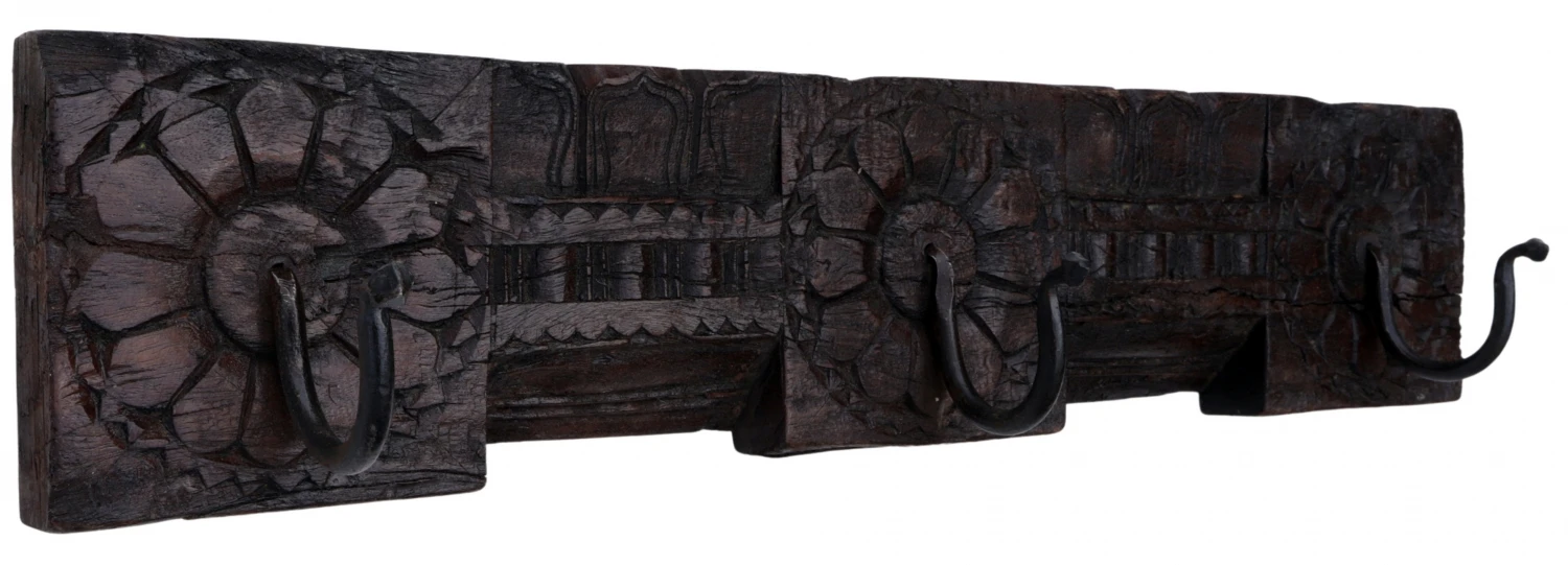 Massiver Garderobenhaken, Wandhaken, Kleiderhaken, Garderobe Aus Alten Holzelementen - Modell 8 - 12x56x4 Cm 1 Massiver Garderobenhaken, Wandhaken, Kleiderhaken, Garderobe Aus Alten Holzelementen - Modell 8 - 12x56x4 Cm