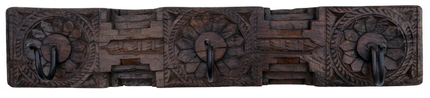 Massiver Garderobenhaken, Wandhaken, Kleiderhaken, Garderobe Aus Alten Holzelementen - Modell 23 - 12x62x4 Cm 2 Massiver Garderobenhaken, Wandhaken, Kleiderhaken, Garderobe Aus Alten Holzelementen - Modell 23 - 12x62x4 Cm – Bild 2