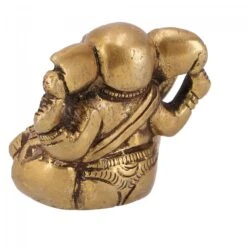 Messingfigur Ganesha Statue, Baby Ganesha 5,5 Cm - Motiv 5 -Deko Haus Store 360 29390 s 10