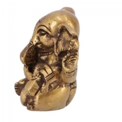 Messingfigur Ganesha Statue, Baby Ganesha 5,5 Cm - Motiv 5 -Deko Haus Store 360 29390 s 6