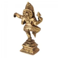 Messingfigur Ganesha Statue, Tanzender Ganesha 11 Cm - Motiv 16 -Deko Haus Store 360 29391 s 14