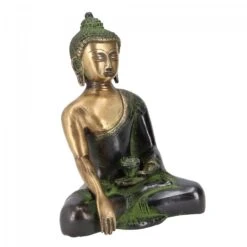 Buddha Statue Aus Messing Bhumisparsa Mudra 18 Cm - Modell 9 -Deko Haus Store 360 29408 s 22