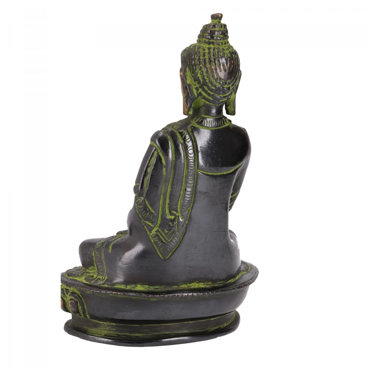 Buddha Statue Aus Messing Bhumisparsa Mudra 14 Cm - Modell 6 4 Buddha Statue Aus Messing Bhumisparsa Mudra 14 Cm - Modell 6 – Bild 4
