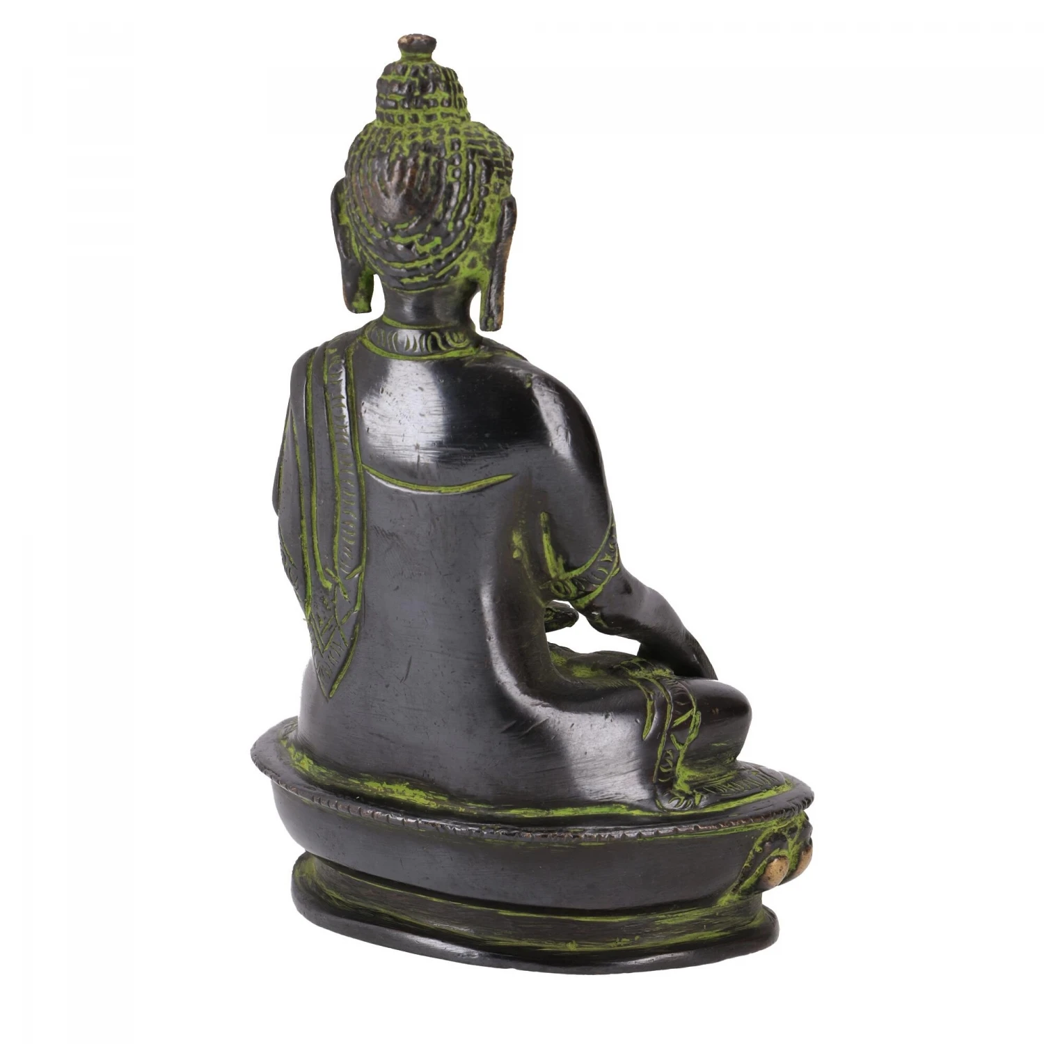 Buddha Statue Aus Messing Bhumisparsa Mudra 14 Cm - Modell 6 5 Buddha Statue Aus Messing Bhumisparsa Mudra 14 Cm - Modell 6 – Bild 5