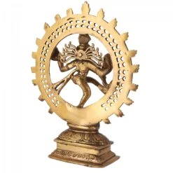 Messingfigur, Statue Shiva Im Feuerkranz 29 Cm - Motiv 9 -Deko Haus Store 360 29534 s 14