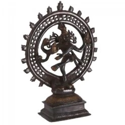 Messingfigur, Statue Shiva Im Feuerkranz 29 Cm - Motiv 8 -Deko Haus Store 360 29535 s 22